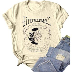 Women Vintage Rock and Roll Country Music Shirt Funny Outfit Short Sleeve Tops